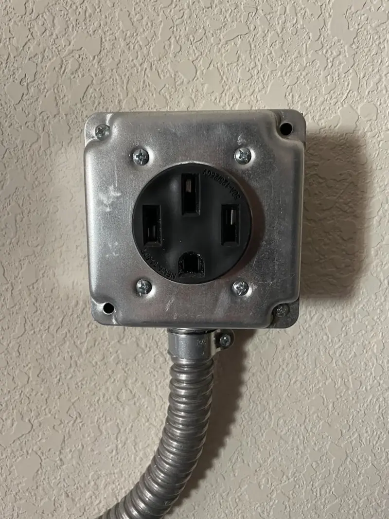 NEMA 14-50 outlet installed for Smart Home Electrical in Salem